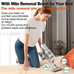 Cordless Handheld Vacuum Cleaner,27000PA,Touch Screen,Smart Dust Sensor,Auto Speed Control for Home Bed Carpet Clean - Image 4