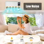 12V 800W Outside Inside Truck Cab Air Conditioner Split White Air Conditioner Kit, 5 Gears Wind Speed and Remote Control for Cab - Image 5