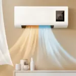 2-in-1 Heater Smart Constant Temperature Mini with Remote Control Heater 1800W - Image 2