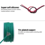 Heat Resistant Soft Silicone Wire 5 Colors in Box Kit 30/28/26/24/22/20AWG Stranded Flexible Cable Electrical Tinned Copper Wire - Image 3