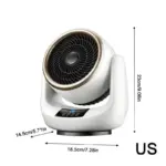2000w Fan Heater Home Indoor Heater 3 Modes Adjustable 1-12 Hours Timer Fast Heating Indoor Space Portable - Image 4