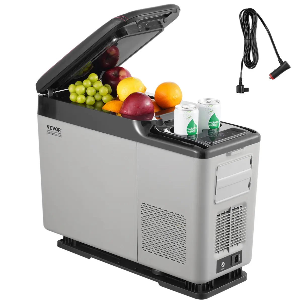 SucceBuy 15L Car RefrigeratorCar Armrest Refrigerator Fridge Single Zone Freezer -4℉-68℉ Adjustable Range 12/24V DC and Cooler - Image 1