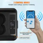 SucceBuy 15L Car RefrigeratorCar Armrest Refrigerator Fridge Single Zone Freezer -4℉-68℉ Adjustable Range 12/24V DC and Cooler - Image 3