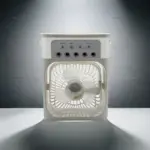 Portable Fan - 3 in 1 Desktop Humidifier Cooler USB Mini Air Conditioner LED Night Light Spray Cooling Fans for Home Office - Image 3