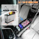 SucceBuy 15L Car RefrigeratorCar Armrest Refrigerator Fridge Single Zone Freezer -4℉-68℉ Adjustable Range 12/24V DC and Cooler - Image 2