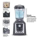 BioloMix Automatic Program Professional Kitchen Smoothie Blender BPA FREE 2L Low-profile Jar Food Mixer Juicer Ice Crusher - Image 3