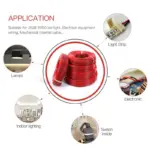 2 Pin Electrical Wire Tinned Copper 18/20/22/24/26 AWG insulated PVC Extension LED Strip Cable Red Black Wire - Image 3