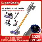 Cordless Handheld Vacuum Cleaner,27000PA,Touch Screen,Smart Dust Sensor,Auto Speed Control for Home Bed Carpet Clean