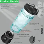 Portable Blender, Cordless, 18oz. Vessel, Personal Blender-for Shakes & Smoothies, BPA Free, Leakproof-Lid USB-C Rechargeable - Image 4