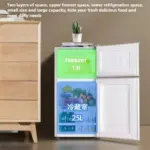 Household Small Mini Refrigerator Single Dormitory Rental Fridge Freezer Double Door Two-chamber Refrigerator Home Appliance M - Image 3