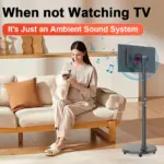 27 Inch Movable With Stand Smart Home Business TV Wireless Smart TV With Rotating Wheels Touch Screen Portable TV﻿ - Image 4