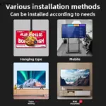 HXL 8K Ultra HD Home LCD TV Full Screen Frameless Network Version - Image 4