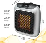 2025 New Small Upgraded Mini Space Heater | 800W Energy Saving | 3S Fast Heating for Home Office | Quiet Hot Air Blower - Image 6