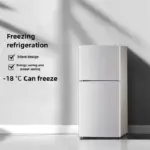 Household Small Mini Refrigerator Single Dormitory Rental Fridge Freezer Double Door Two-chamber Refrigerator Home Appliance M - Image 6
