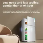 Household Small Mini Refrigerator Single Dormitory Rental Fridge Freezer Double Door Two-chamber Refrigerator Home Appliance M - Image 4