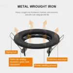 6pcs Recessed downlight Frame LED Ceiling Fixtures Downlight GU10 MR16 Ceiling Spot Lights Fitting Fixture - Image 4