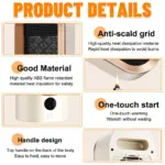 Electric Heater Fans Portable PTC Heater with 2 Heat Settings Overheat Desk Heaters for Room Home Offices Warmer - Image 6