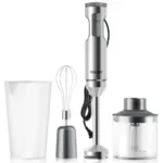Hand Immersion Blender 1000W Powerful 4-in-1,Stainless Steel Stick Food Mixer,700ml Mixing Beaker,500ml Processor,Whisk - Image 5