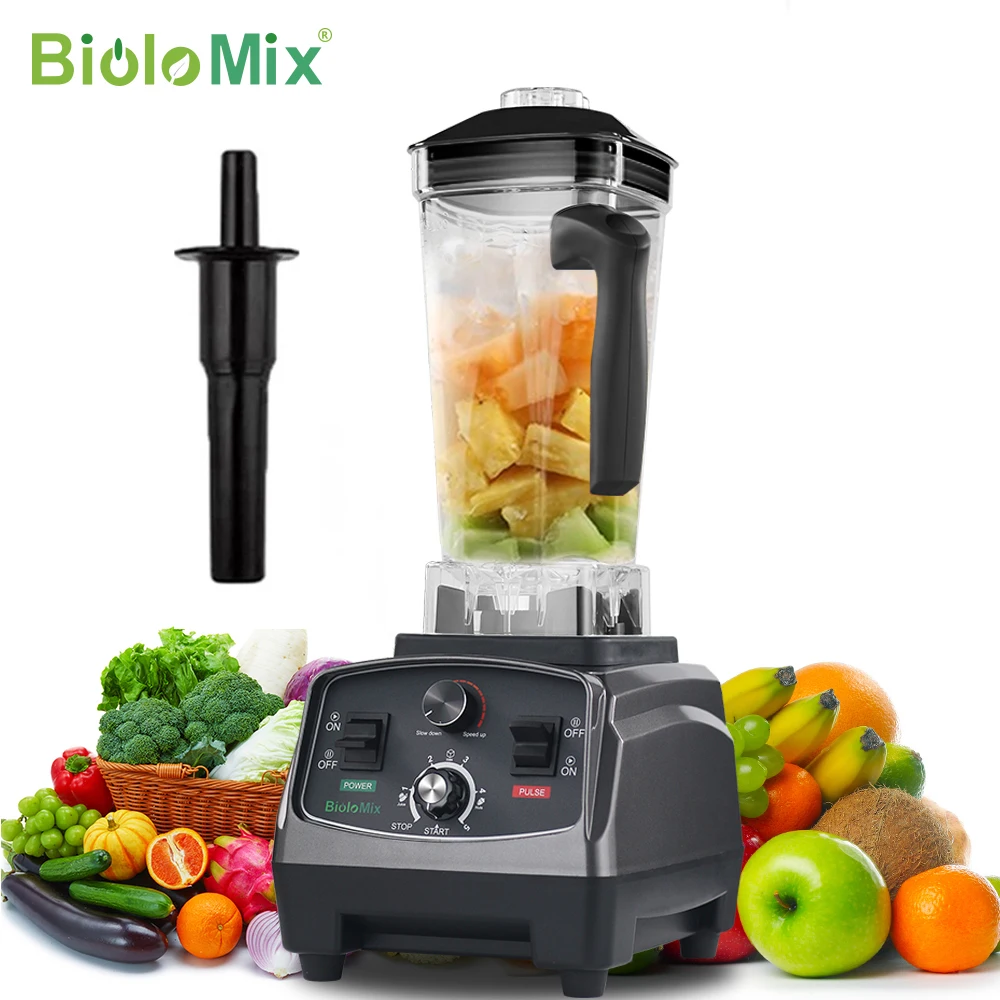 kf-Sb96ac494285d4dceb922d81e5f158cbdD BioloMix 3HP 2200W Heavy Duty Grade Timer Blender Mixer Juicer Fruit Food Processor Ice Smoothies BPA Free 2L Jar - Image 1