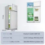 68L Double Door Refrigerators for Home Energy-Saving Fridge Freezer Dormitory Rental Room Refrigerator with Deep Freezer Z - Image 6