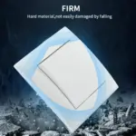 White Classic Flame Retardant Plastic Panel 1 Gang 1 Way Wall Switch On / Off Rocker Switch 16A AC 250V 86mm*86mm - Image 2