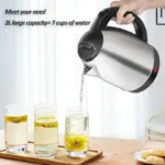 2LFood-grade Stainless Steel Electric Kettle Fast Boiling Hot Water Heater,Multi-purpose Teapot for Coffee,Beverage Daily Use EU - Image 2