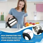 2LFood-grade Stainless Steel Electric Kettle Fast Boiling Hot Water Heater,Multi-purpose Teapot for Coffee,Beverage Daily Use EU - Image 3